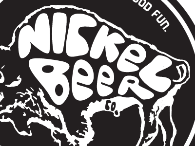 Nickel Beer Co. Brewery Logo beer graphic design illustration logo