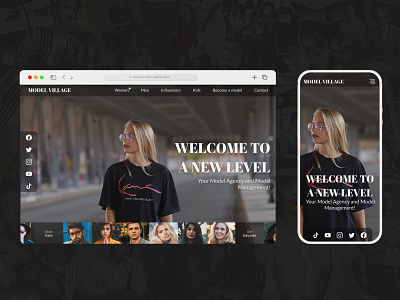 Model Agency Website Concept