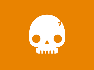 Skull icon logo orange skull svg ui ux work