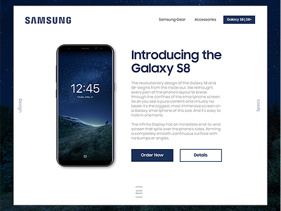 Samsung Store UI redesign s8 samsung sketch ui ux