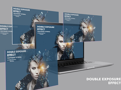 double exposure effect design graphic design illustration logo photoshop social media design