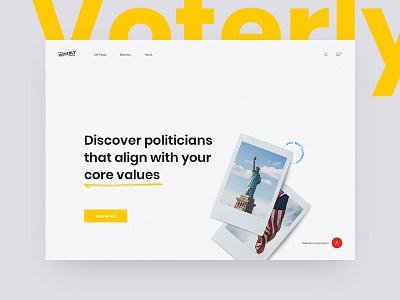 More Voterly Concepts america animation design interaction politician politics ui united states usa ux vote voterly web web design