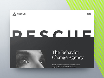 Rescue Agency Concept 30 day challenge agency challenge design interaction photography portfolio rescue ui ux video web