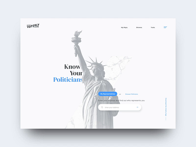 Voting App Concept agency animation app branding california design interaction logo photography political politics portfolio typography ui ux web web design