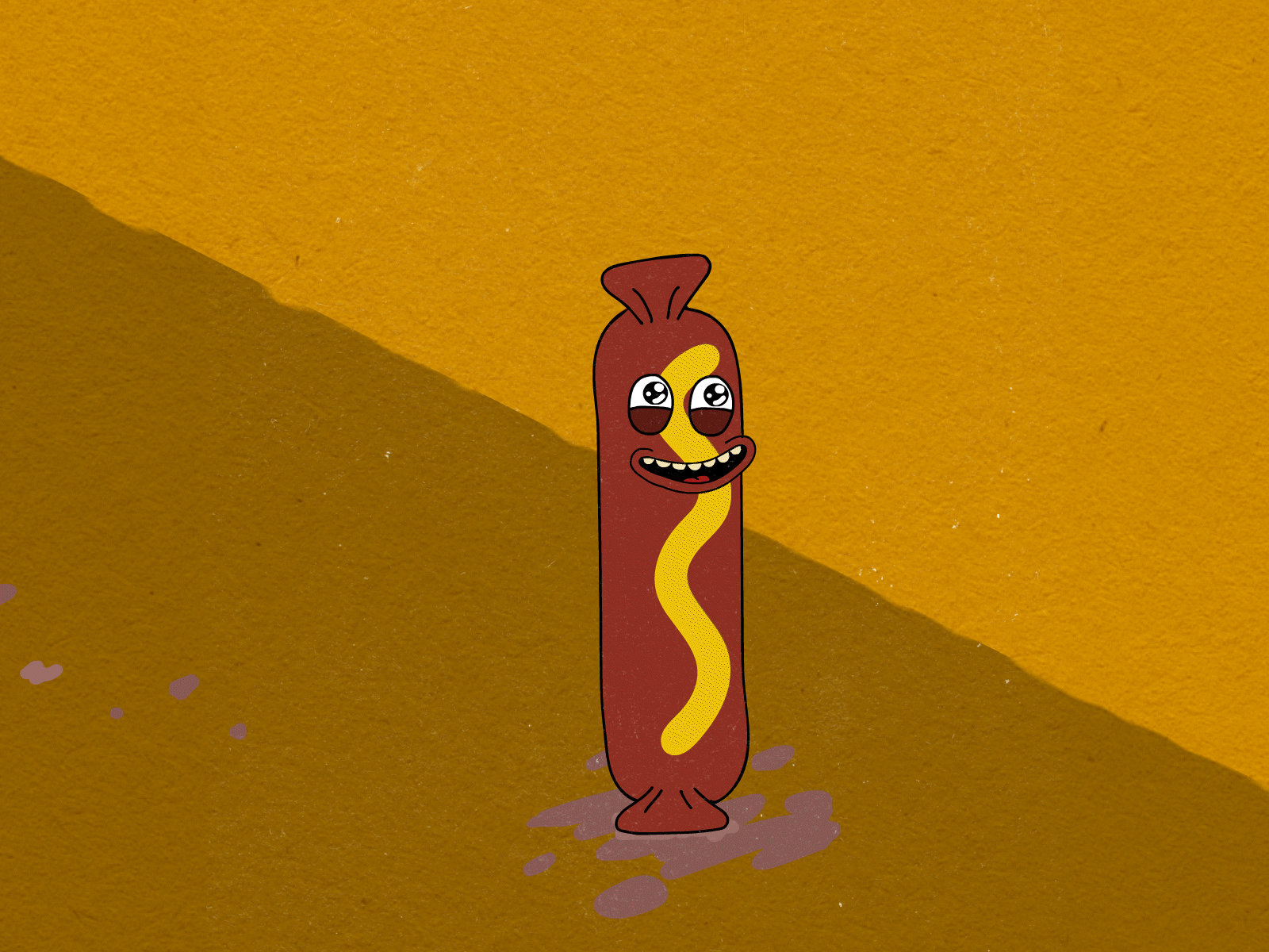 Running Wiener adobe animate aftereffects bbq character design cook out food frame by frame animation funny hand drawn animation hop hot dog jump mustard squishy summer wiener