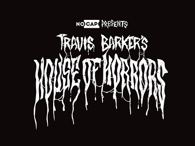 Travis Barker's House of Horrors avril lavigne branding clothing design design graphic design halloween illustration livestream logo machine gun kelly marketing mgk music pop punk promotional punk rock pushead spooky travis barker