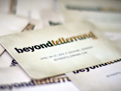 "beyond tellerrand – FFK12" business cards