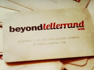cards for November beyond tellerrand business cards conference