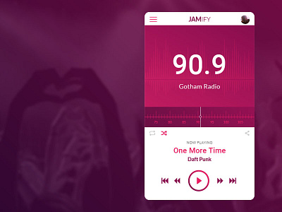 UI Challenge Design - Jamify challenge design mobile music radio ui ux