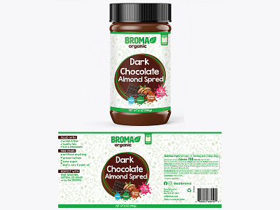 Chocolate Spread Label Design branding design food label design spread