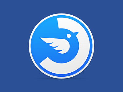 new twitter client osx icon bird icon negative space osx icon twitter