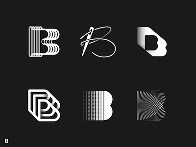 Alphabet project B vol.1 b letter letterform logo logotype mark monogram symbol typography