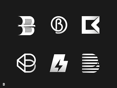 Alphabet project B vol.1 b letter letterform logo logotype mark monogram symbol typography