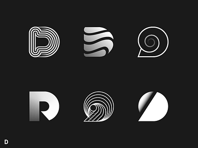 Alphabet project D vol.1 d letter letterform logo logotype mark monogram symbol typography