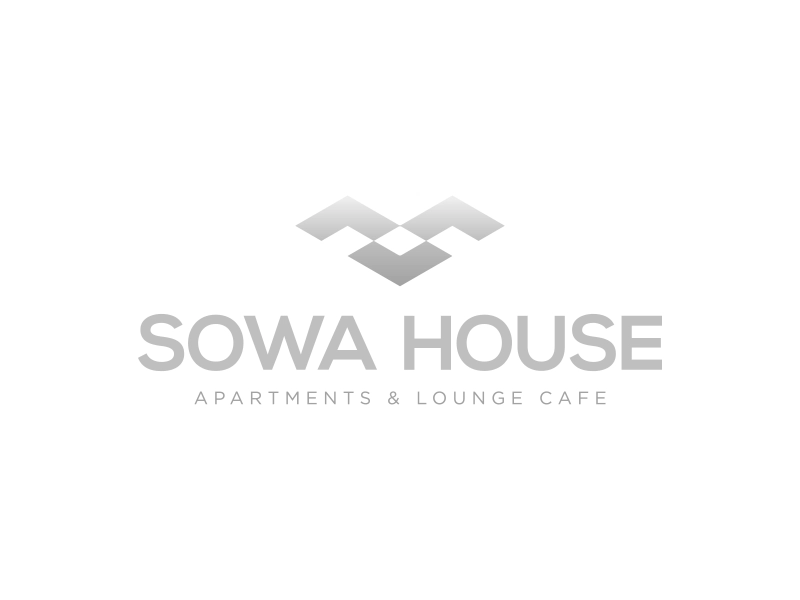 SOWA HOUSE animation hotel house logo mountain owl