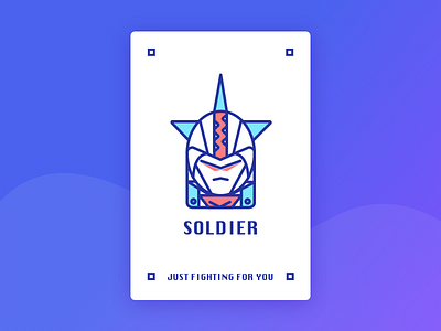 Soldier icon illustration soldier ui