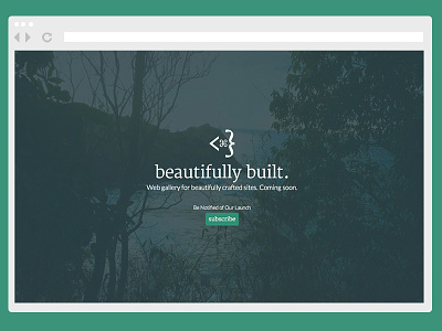 Beautifully Built coming soon page