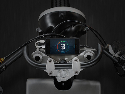 YoriMoto In-Situation app digital design iphone motorcycle speedometer ui ux
