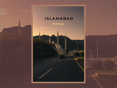 Travel Poster | Travel to Islamabad design playoff poster design travel weekly warmup