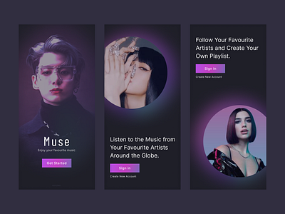 Muse | Music App Onboarding Screens