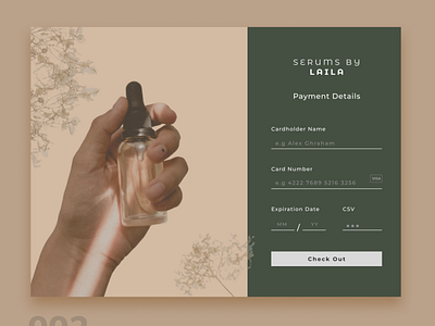 Credit Card Checkout | #DailyUI 002 beauty checkout clean ui credit card dailyui dailyuichallange design fashion makeup minimal payment payment page skincare ui ui design uiux ux visual design web website