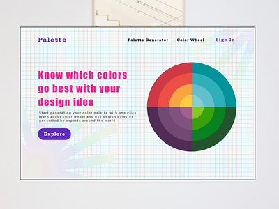 Color Palette Generator | Weekly warm up color color palette color palette generator dailyui design dribble dribble design challenge figma hero section illustration landing palette rebound ui ui design ux warm up web design website weekly warm up