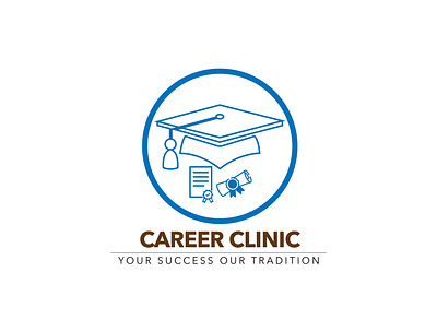 Career Clinic education Service education graphic design logo design