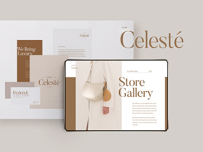 Celesté branding design graphic design layout logo minimal social media typography