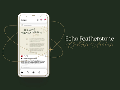 Echo Featherstone animation business card calm digital poster graphic design motivational psychology social media wellness woman support woman