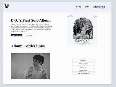 Dedicated Artist's Website (Webflow) album shopping artist website design singer website webflow website