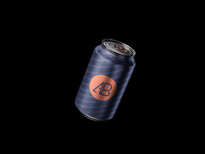 Floating Can Mockup beer branding can floating free freebie mockup psd showcase soda