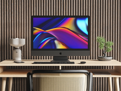 iMac Pro Mockup apple computer desktop free freebie imac pro mockup psd realistic