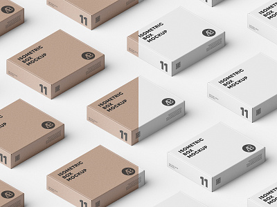 Download Isometric 3D Mockups - PSD by Asylab on Dribbble