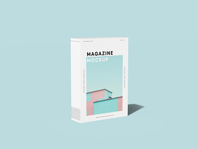 Standing Stacked Magazines Mockup free freebie magazine mockup psd showcase template