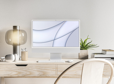 2021 iMac Mockup all in one apple desktop free freebie imac mockup modern psd realistic showcase