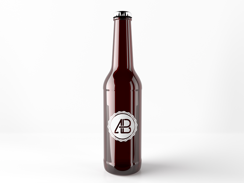 Download Realistic Beer Bottle Mockup by Anthony Boyd Graphics on Dribbble