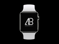 Realistic apple watch series 2 mockup vol.3 white   anthony boyd graphics