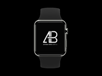 realistic apple watch series 2 mockup vol.3 black   anthony boyd graphics - Realistic Apple Watch Series 2 Mockup Vol.3