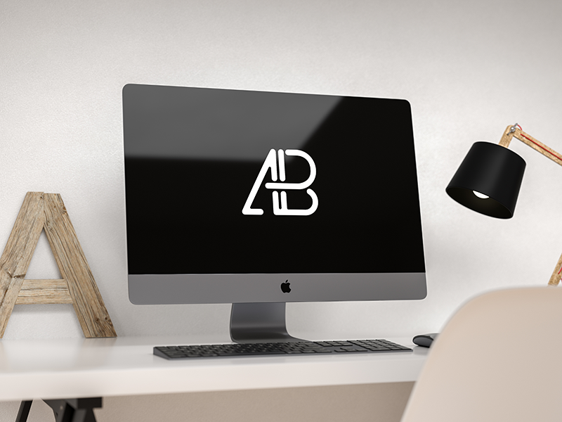 Download Modern iMac Pro Mockup by Anthony Boyd Graphics | Dribbble ... PSD Mockup Templates
