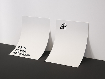 Double Sided 4x6 Inch Flyer Mockup