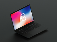 isometric 2017 macbook pro mockup by anthony boyd graphics  1  - Isometric 2017 MacBook Pro Mockup