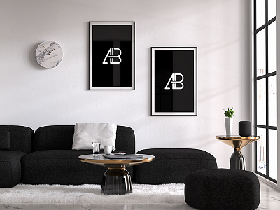 Modern Double Poster Mockup