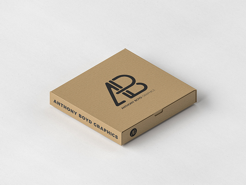 Download Pizza Box Packaging Mockup by Anthony Boyd Graphics on ...