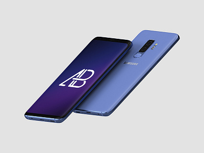 Floating Samsung Galaxy S9 Plus Mockup