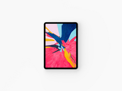 Top View iPad Pro 2018 Mockup