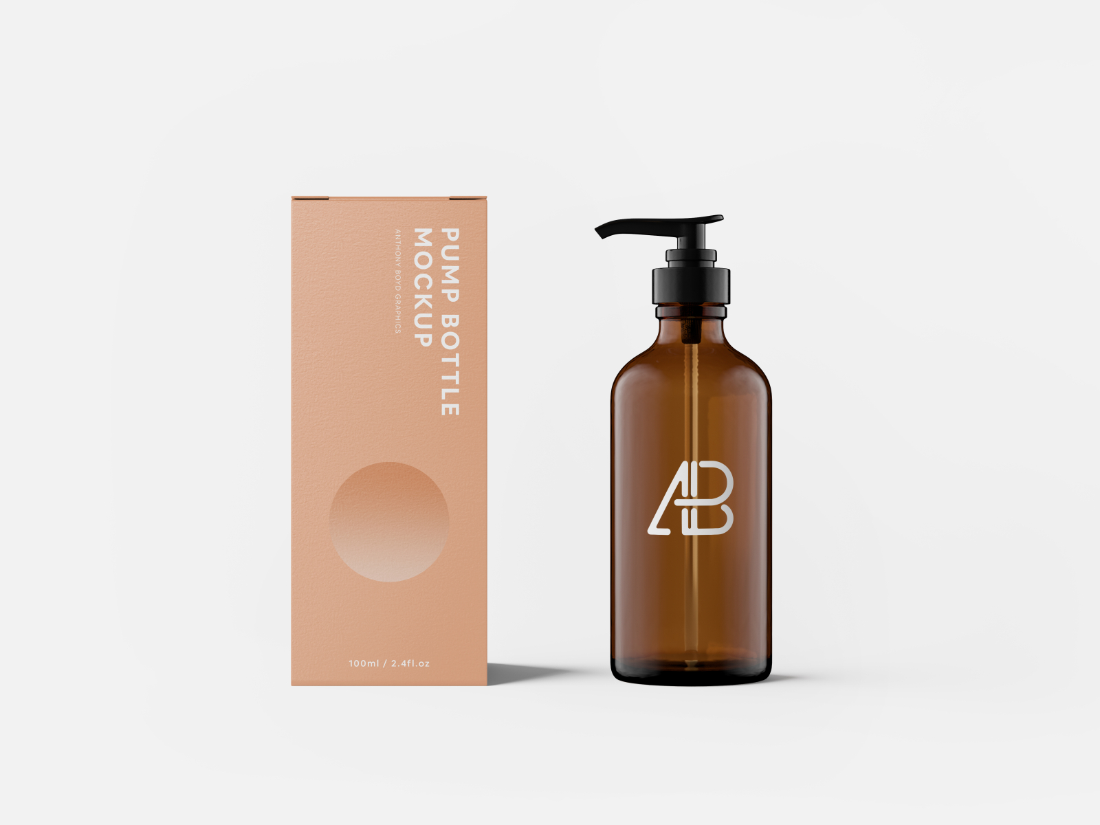 Download Pump Bottle With Box Mockup by Anthony Boyd Graphics on ...