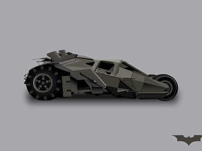 Bat mobile illustration vector