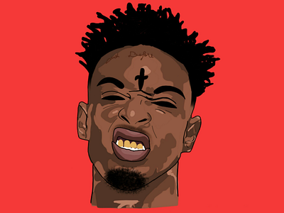 Custom Vector Artwork - 21 SAVAGE