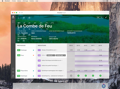 Ecological land survey electron app app dashboard ecological ecology survey ui