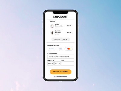 DailyUI #002 "Credit Card Checkout"